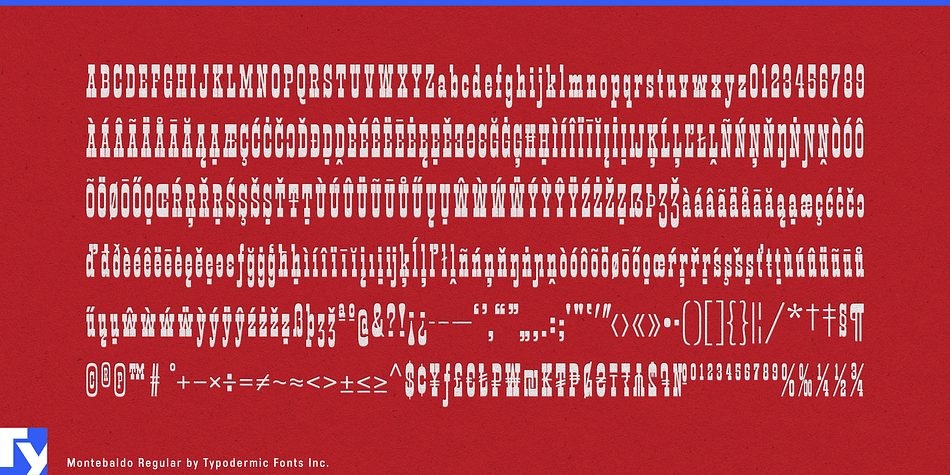 Montebaldo Font Poster #1