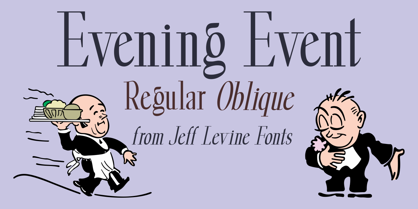Evening Event Font Poster #1