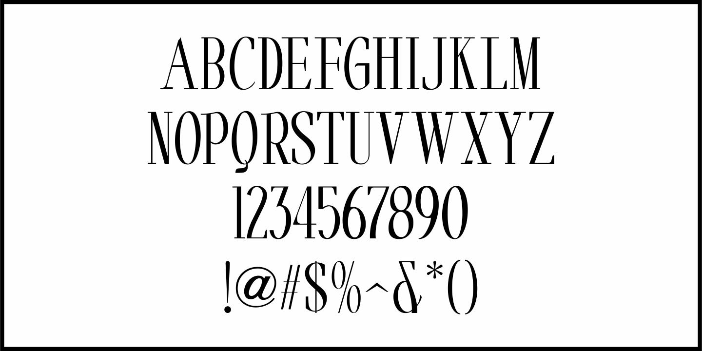 Evening Event Font Poster #3
