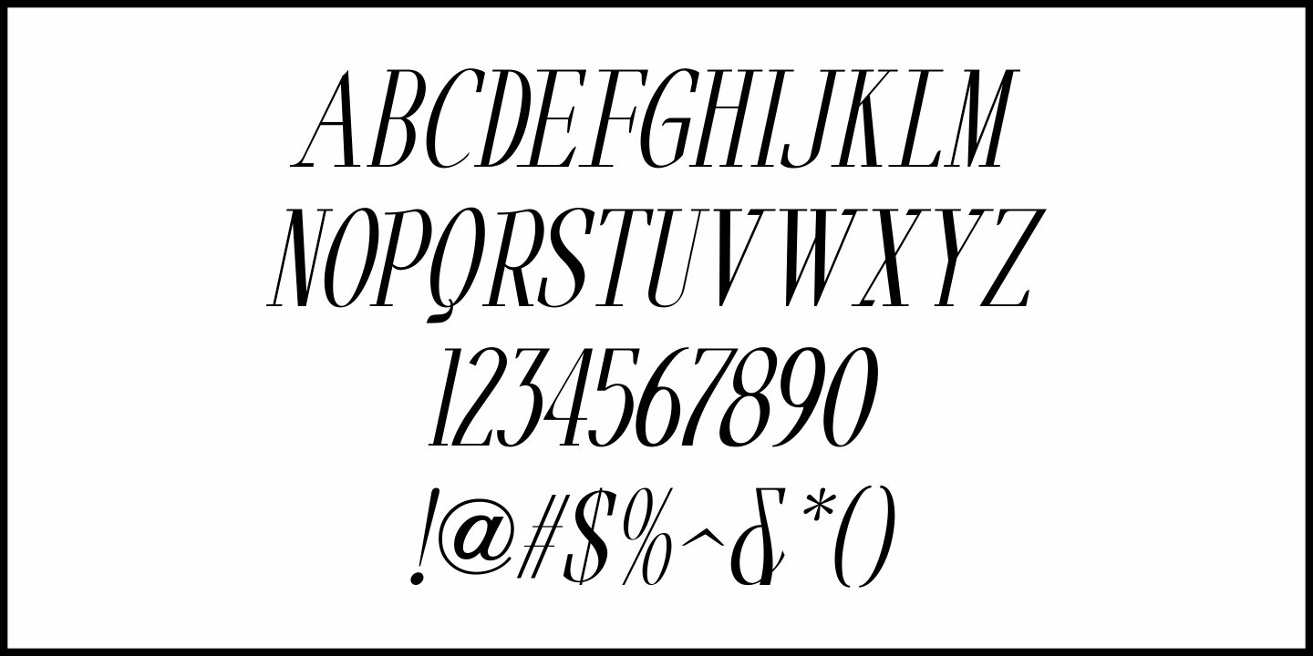 Evening Event Font Poster #5