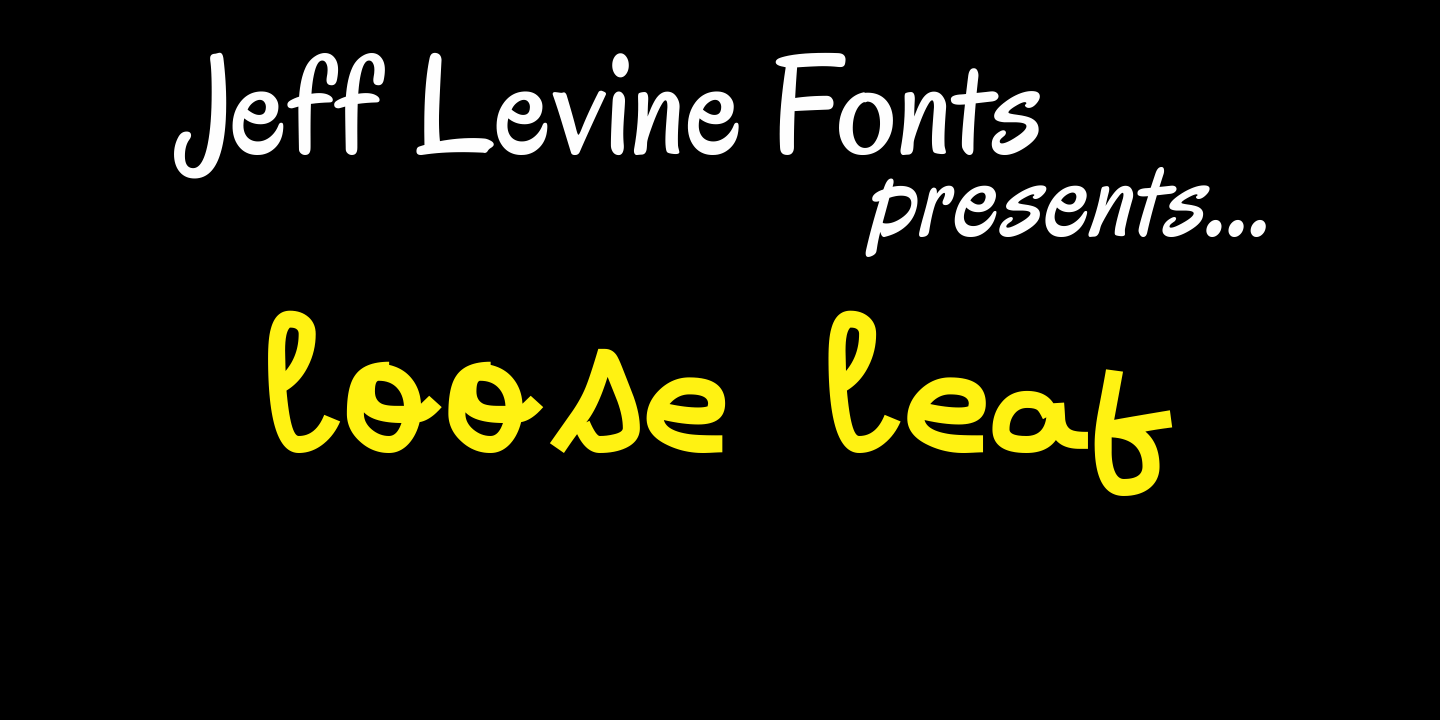 Loose Leaf Font Family