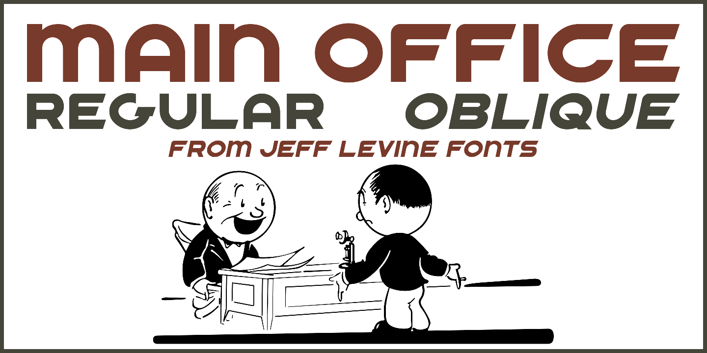 Main Office Font Family Poster