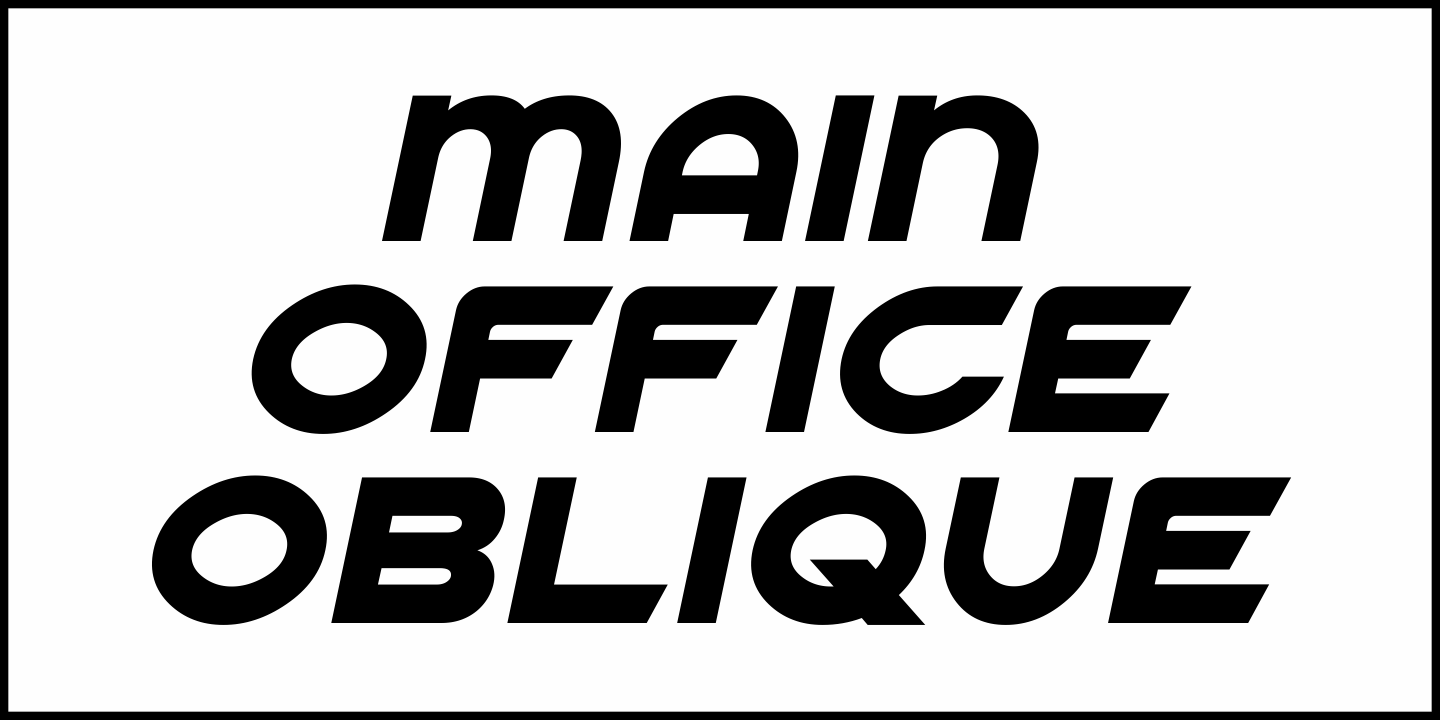 Main Office Font Poster #1