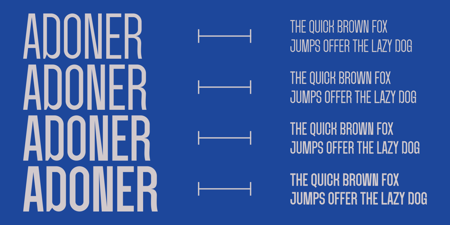 Adoner Font Poster #1