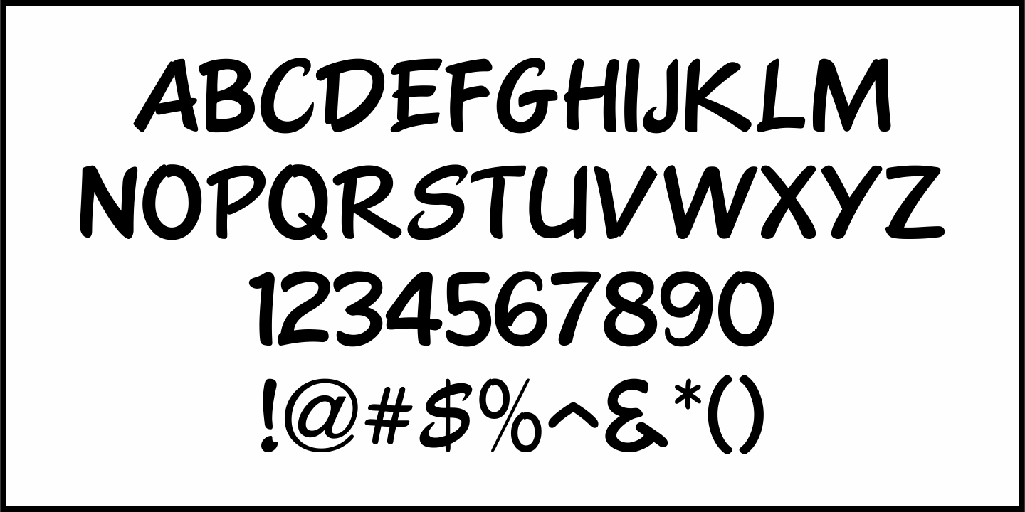 Show Card Freehand Font Poster #3