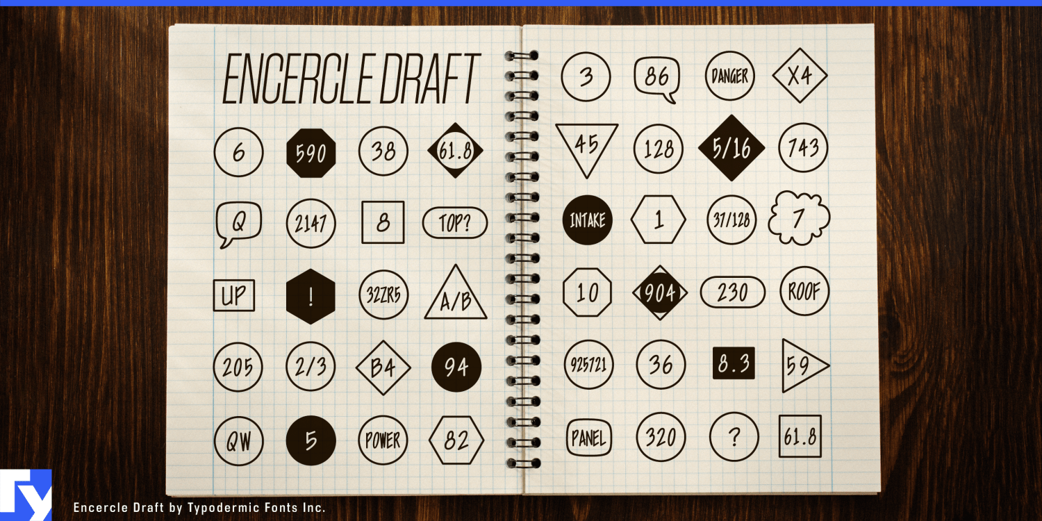 Encercle Draft Font Poster