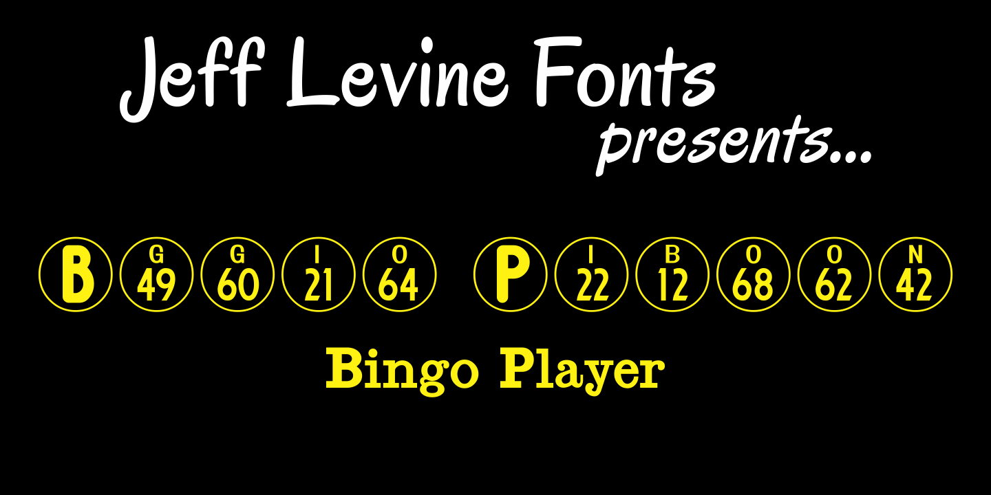 Bingo Player Font Poster #1