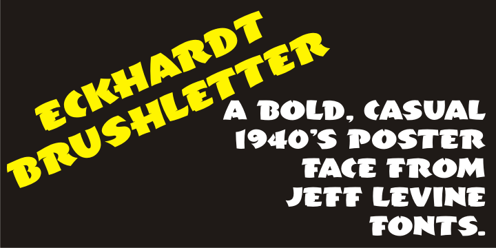 Eckhardt Brushletter Font Poster #1