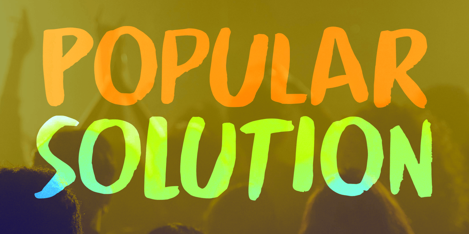 Popular Solution Font Poster #1