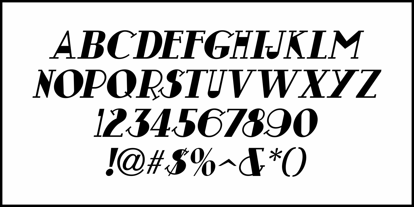 Erratic Nouveau Font Poster #5