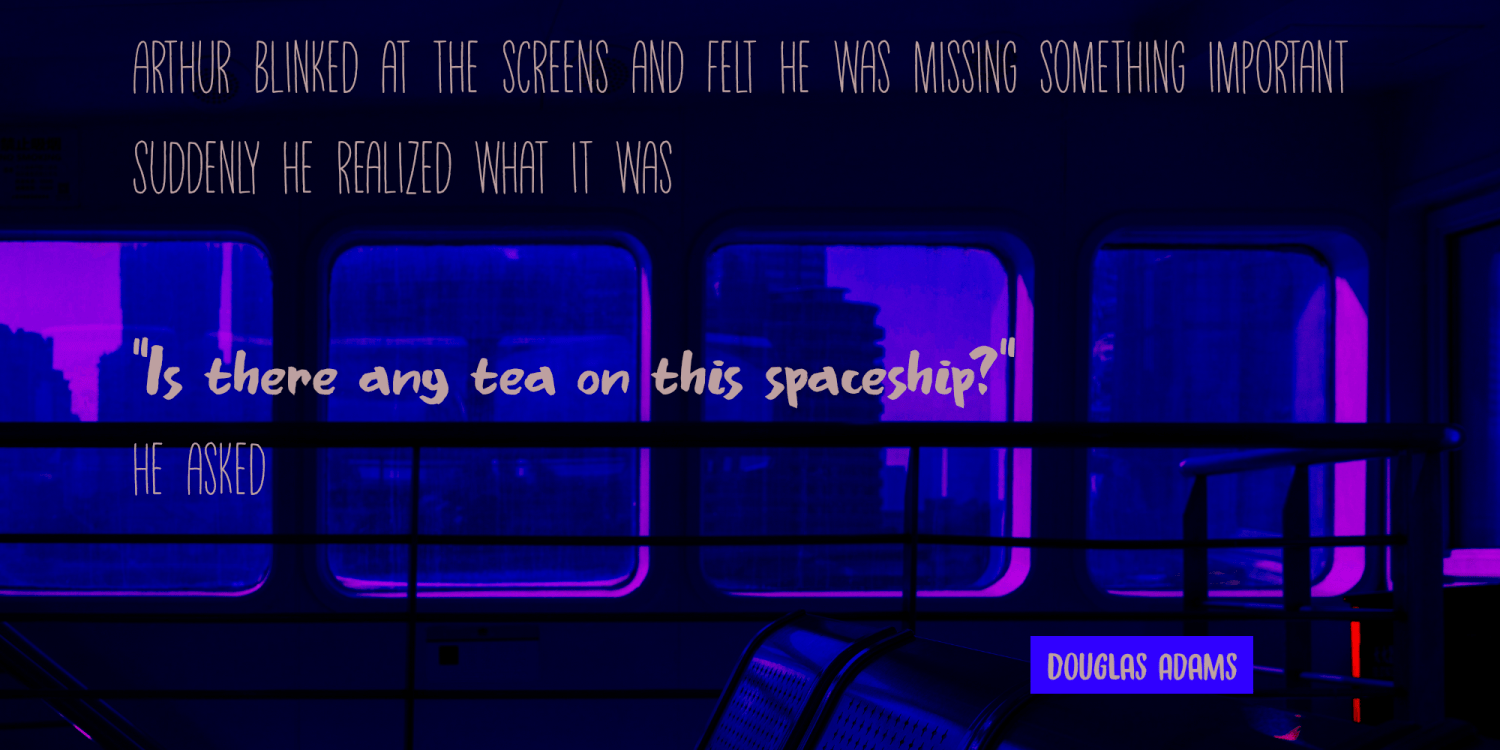 Tea For Two Font Poster #6