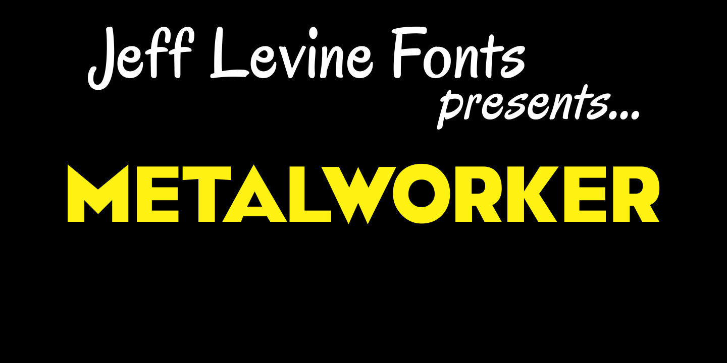 Metalworker Font Poster #1