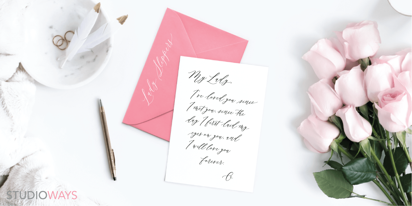 Lady Slippers Pro Font Poster #1