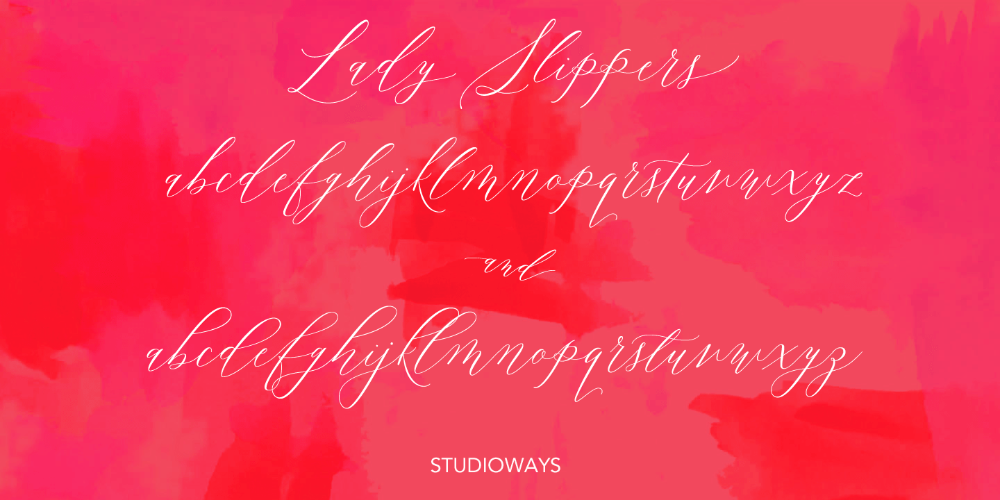 Lady Slippers Pro Font Poster #1