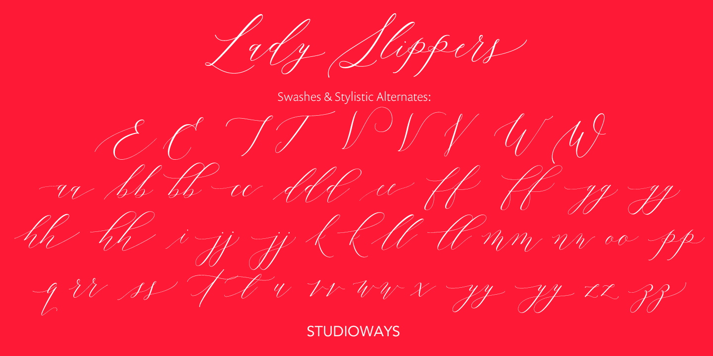 Lady Slippers Pro Font Poster #1
