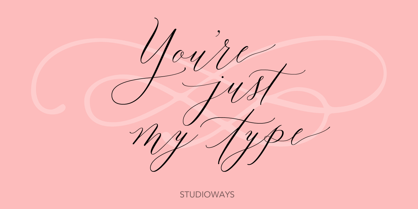 Lady Slippers Pro Font Poster #1