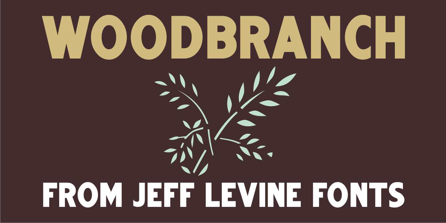 Woodbranch Font Poster #1