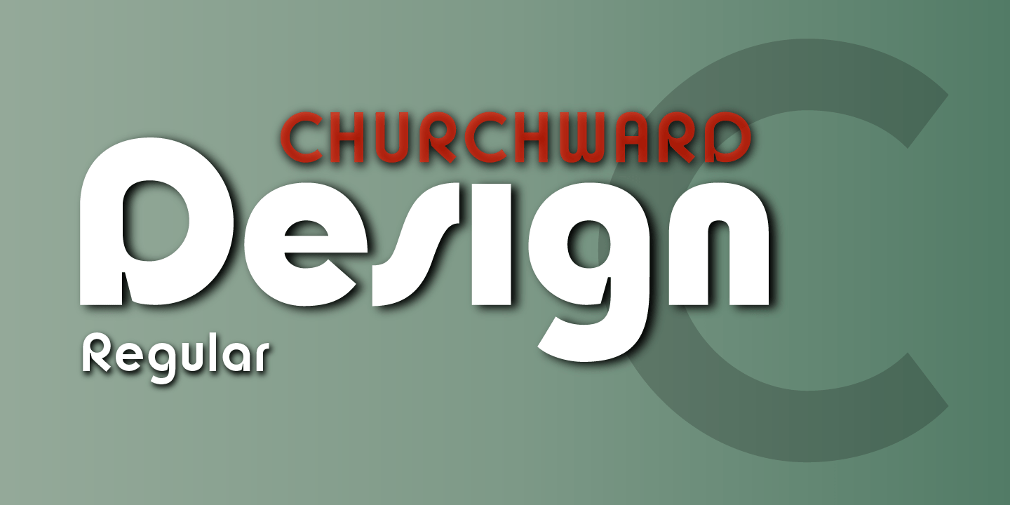 Churchward Design Regular Font Poster #1