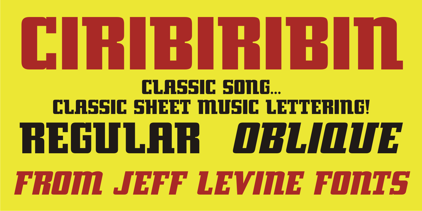 Ciribiribin Font Family Poster