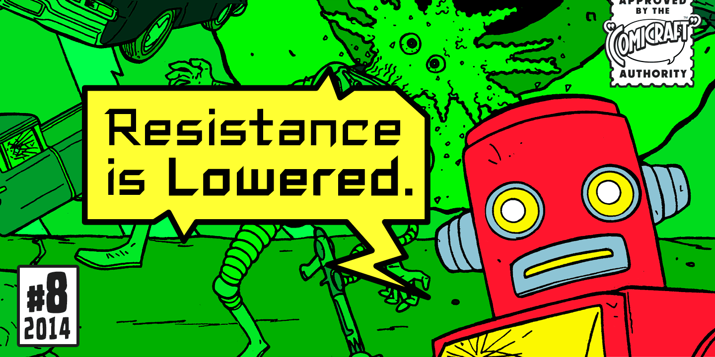 Resistance is Lowered Font Poster #1