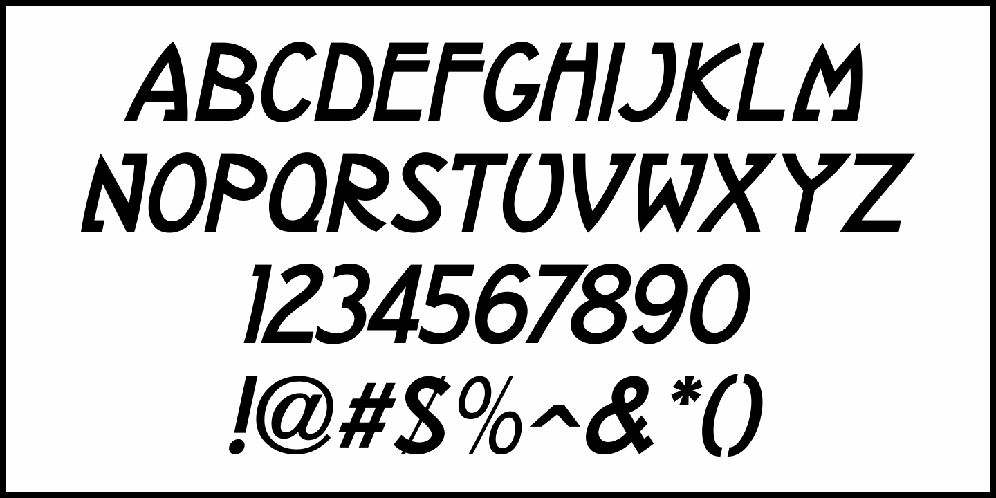 Nouveau Date Font Poster #5