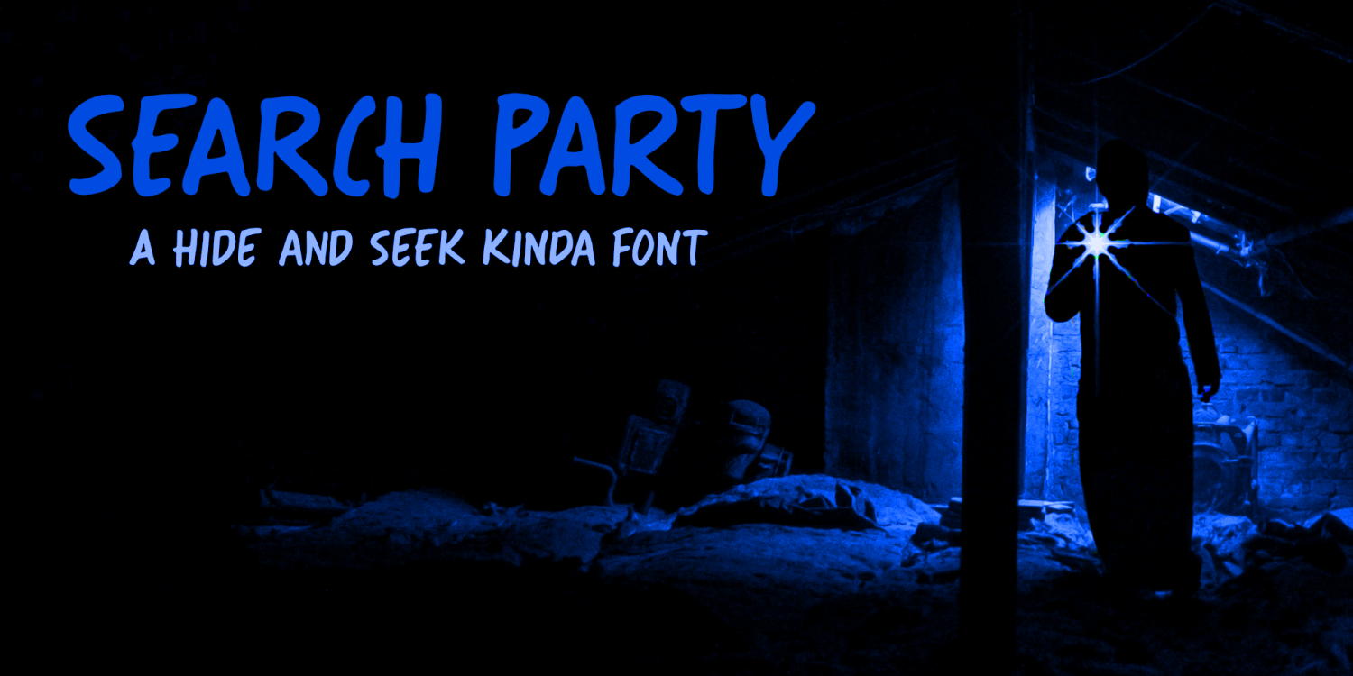 Search Party Font Poster #1