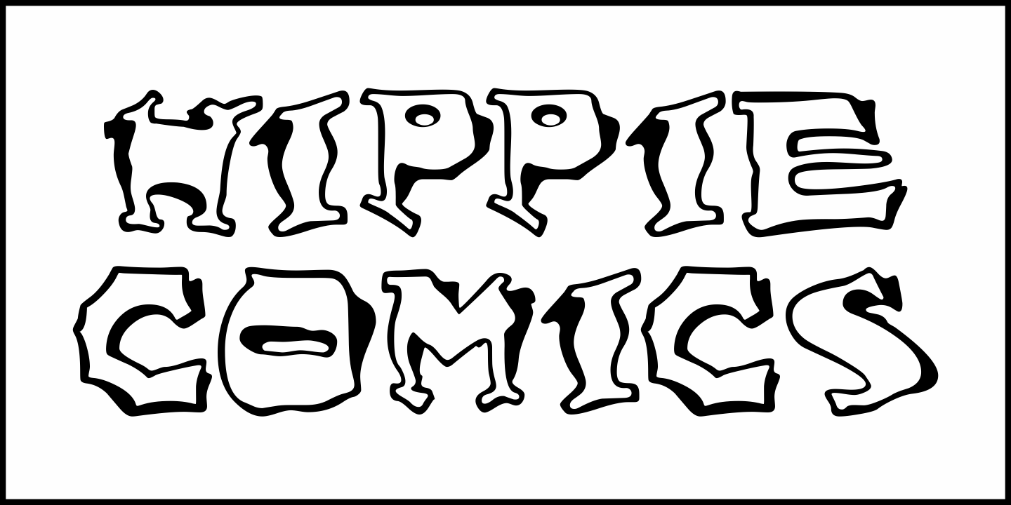 Hippie Comics Font Poster #1