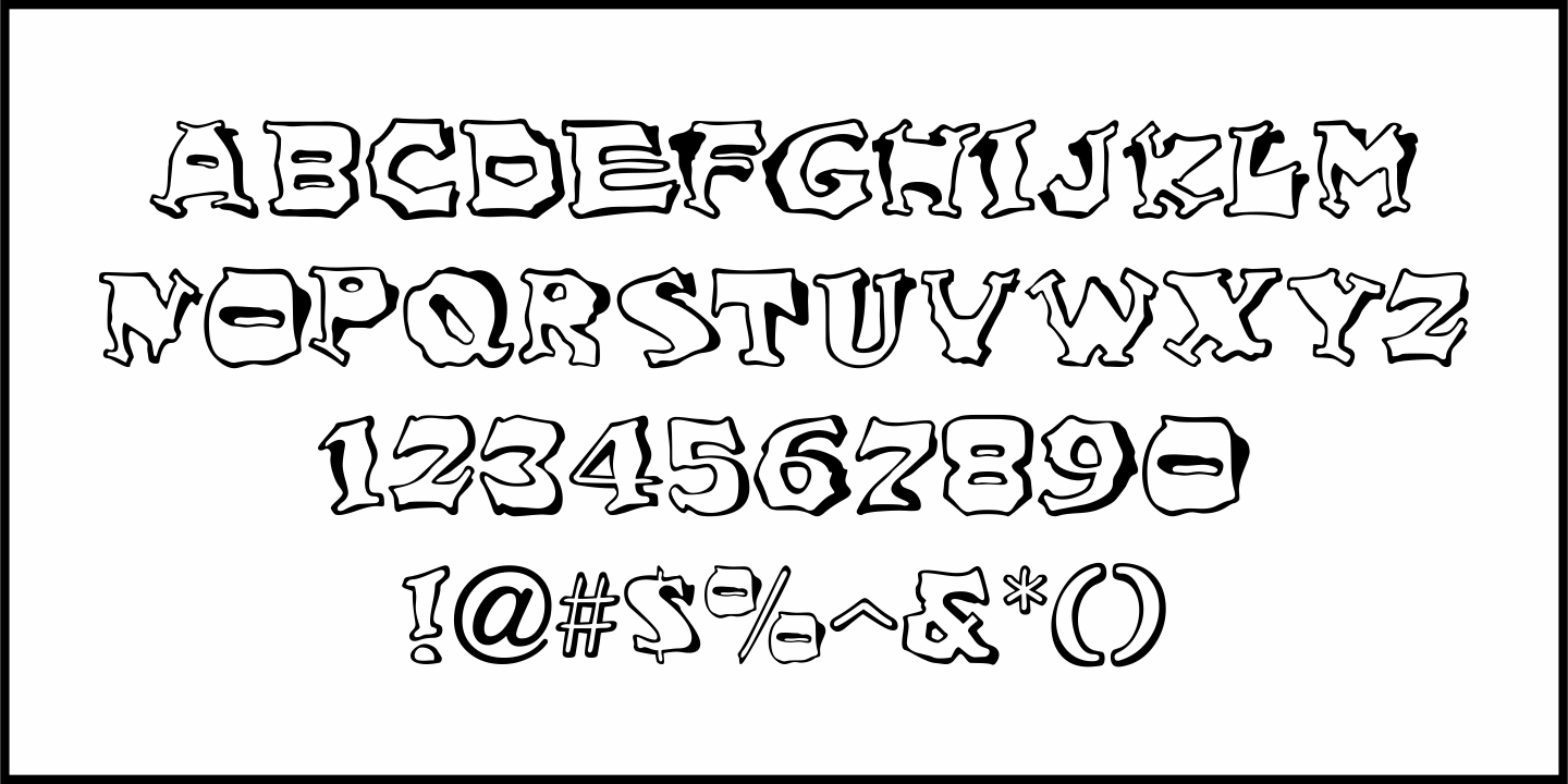 Hippie Comics Font Poster #1