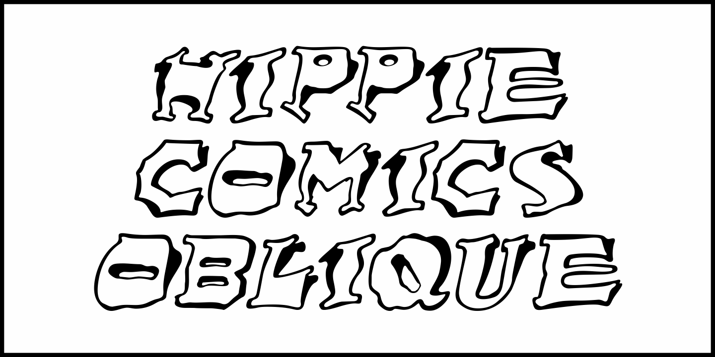 Hippie Comics Font Poster #1