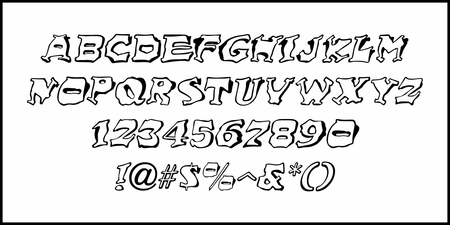 Hippie Comics Font Poster #1