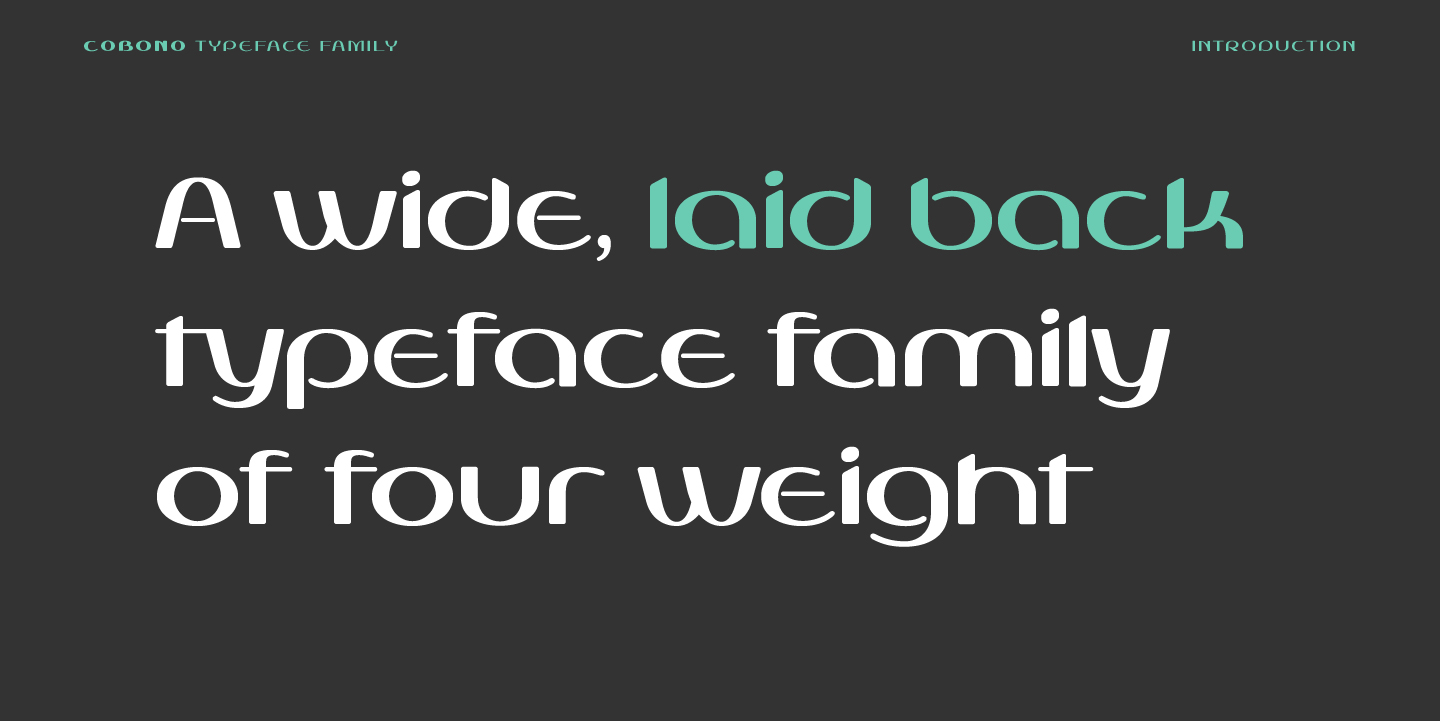 Cobono Font Poster #2