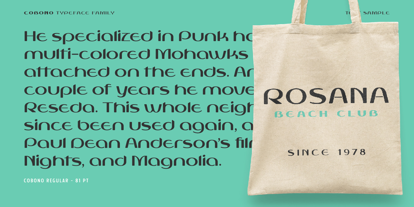 Cobono Font Poster #7