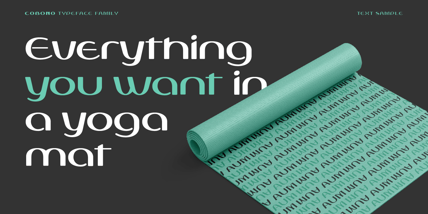Cobono Font Poster #8