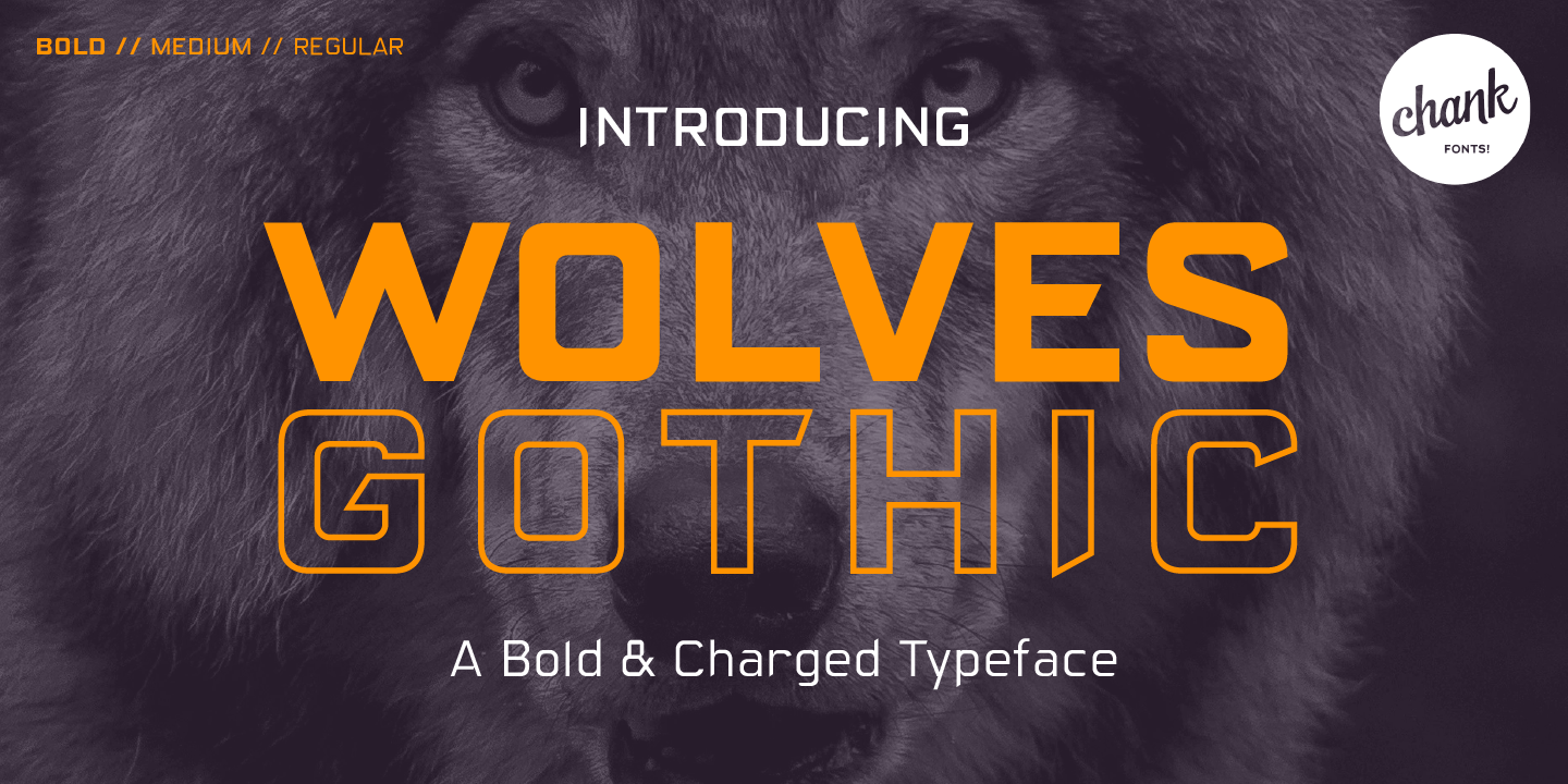 Wolves Gothic Font Poster #1