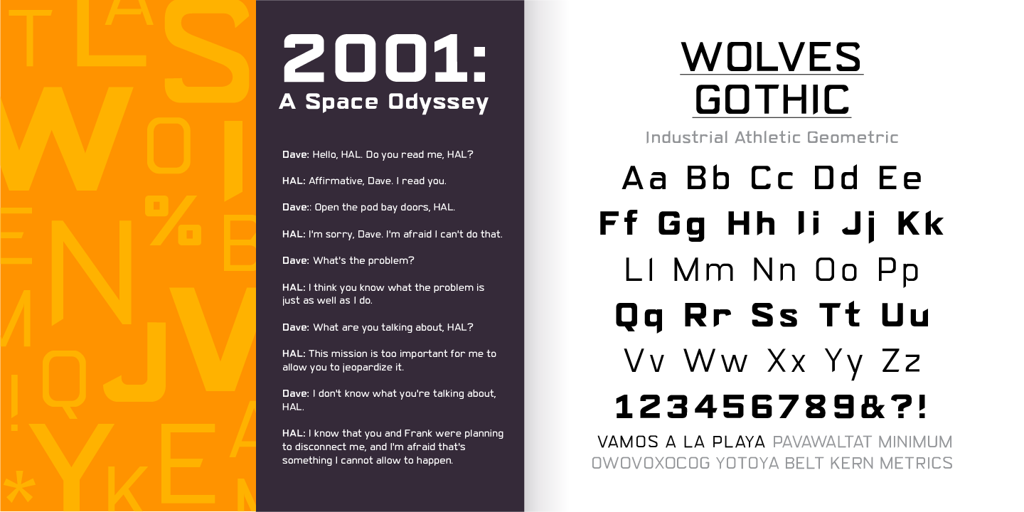 Wolves Gothic Font Poster #1