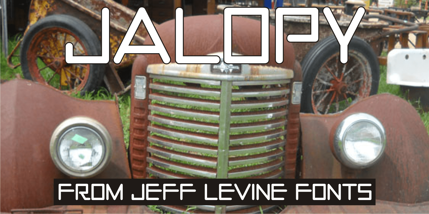 Jalopy Font Poster #1