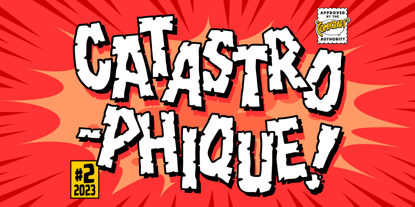 Catastrophique Font Poster