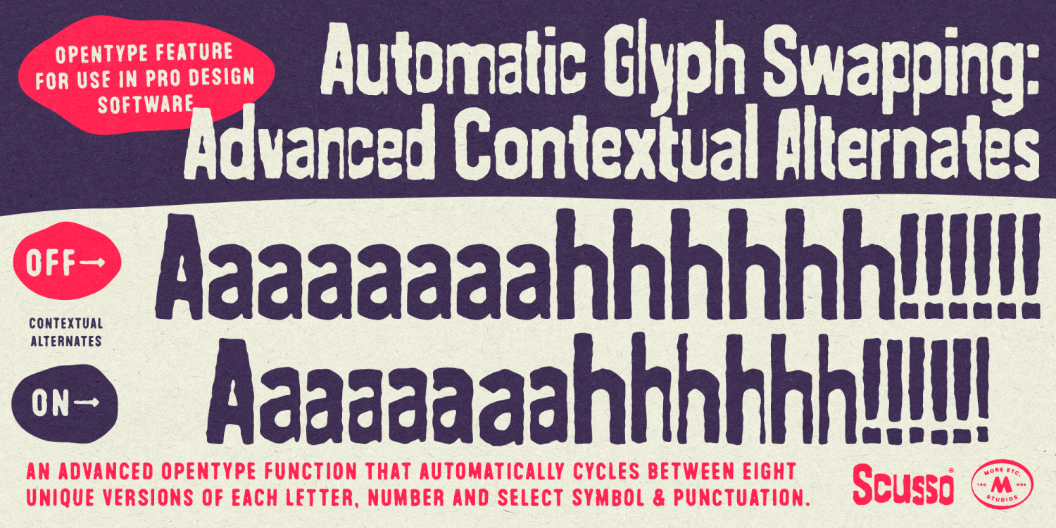 Scusso Font Poster #1