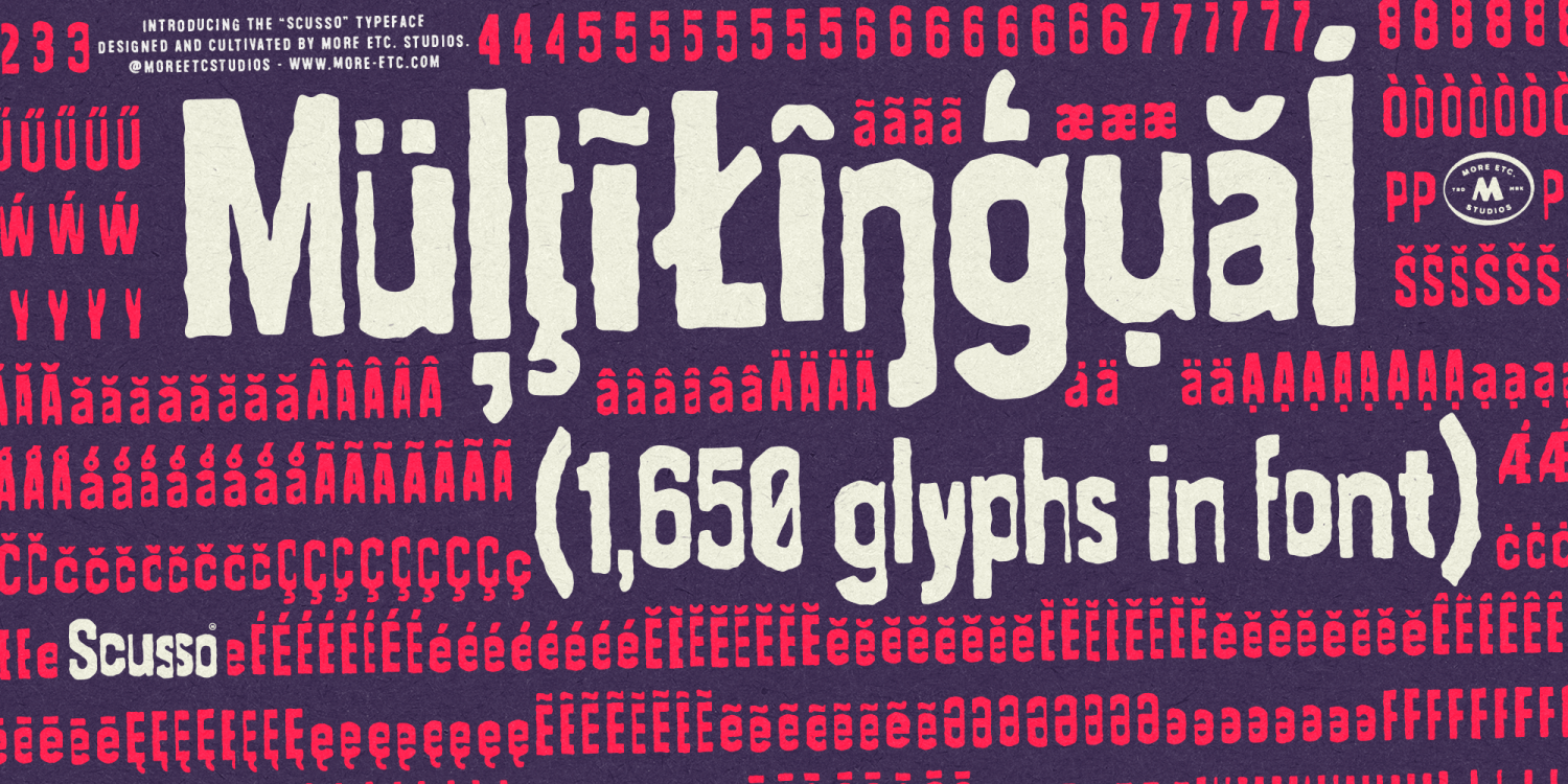 Scusso Font Poster #1