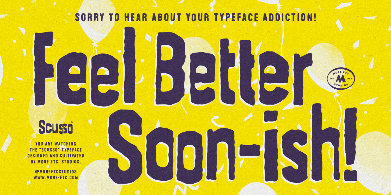 Scusso Font Poster #1