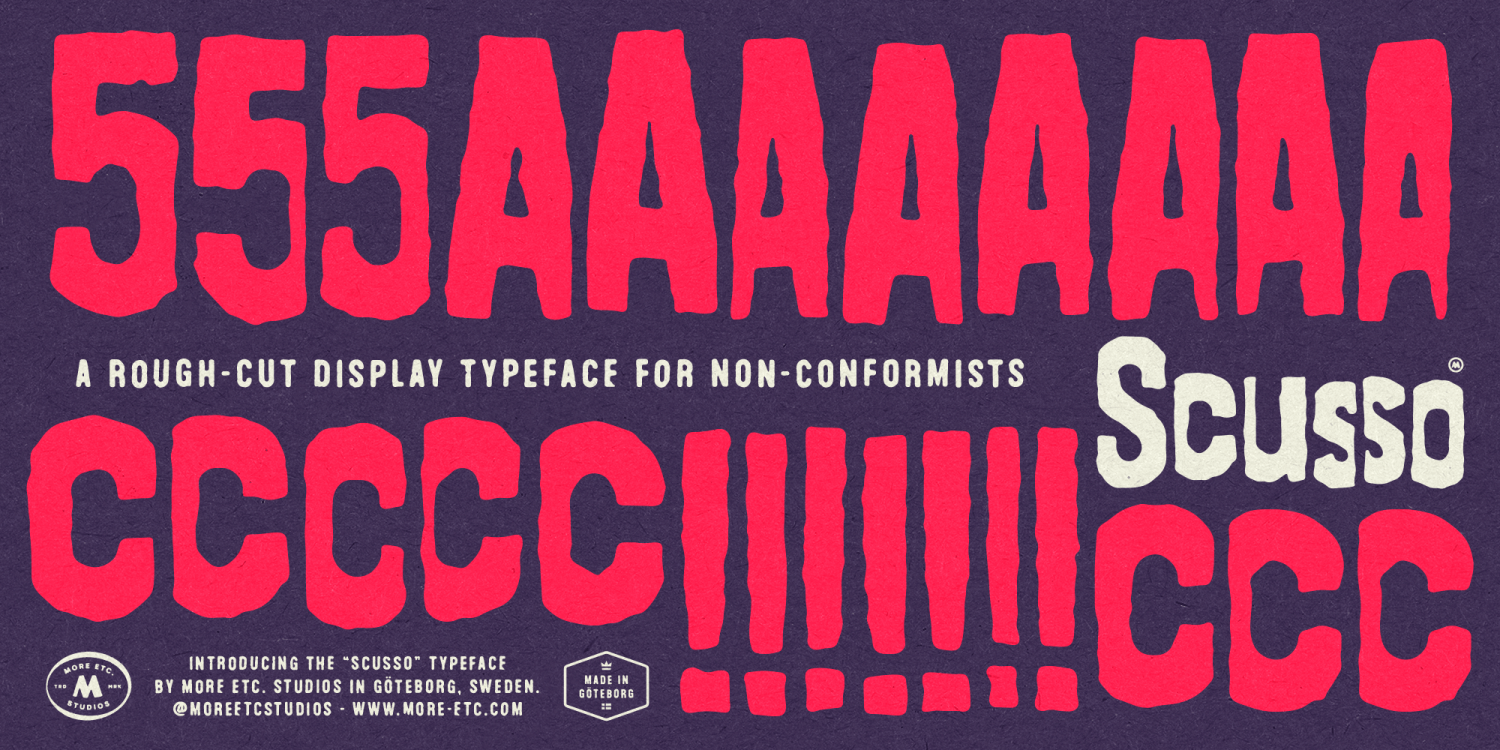 Scusso Font Poster #1