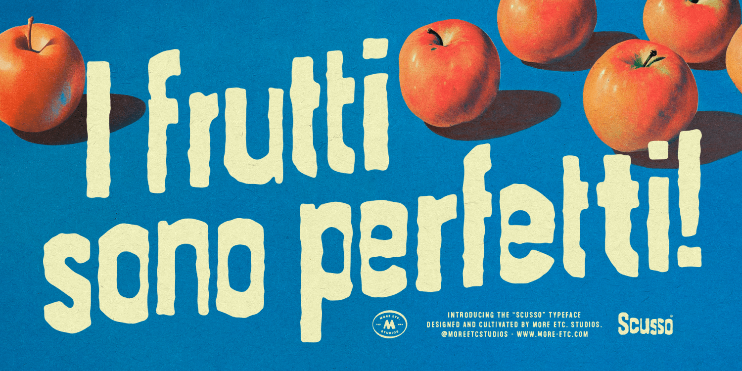 Scusso Font Poster #1