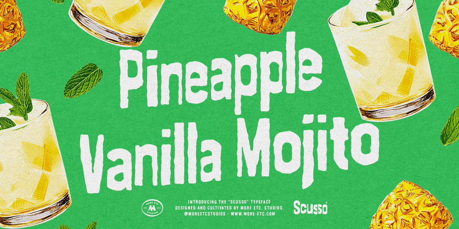 Scusso Font Poster #1