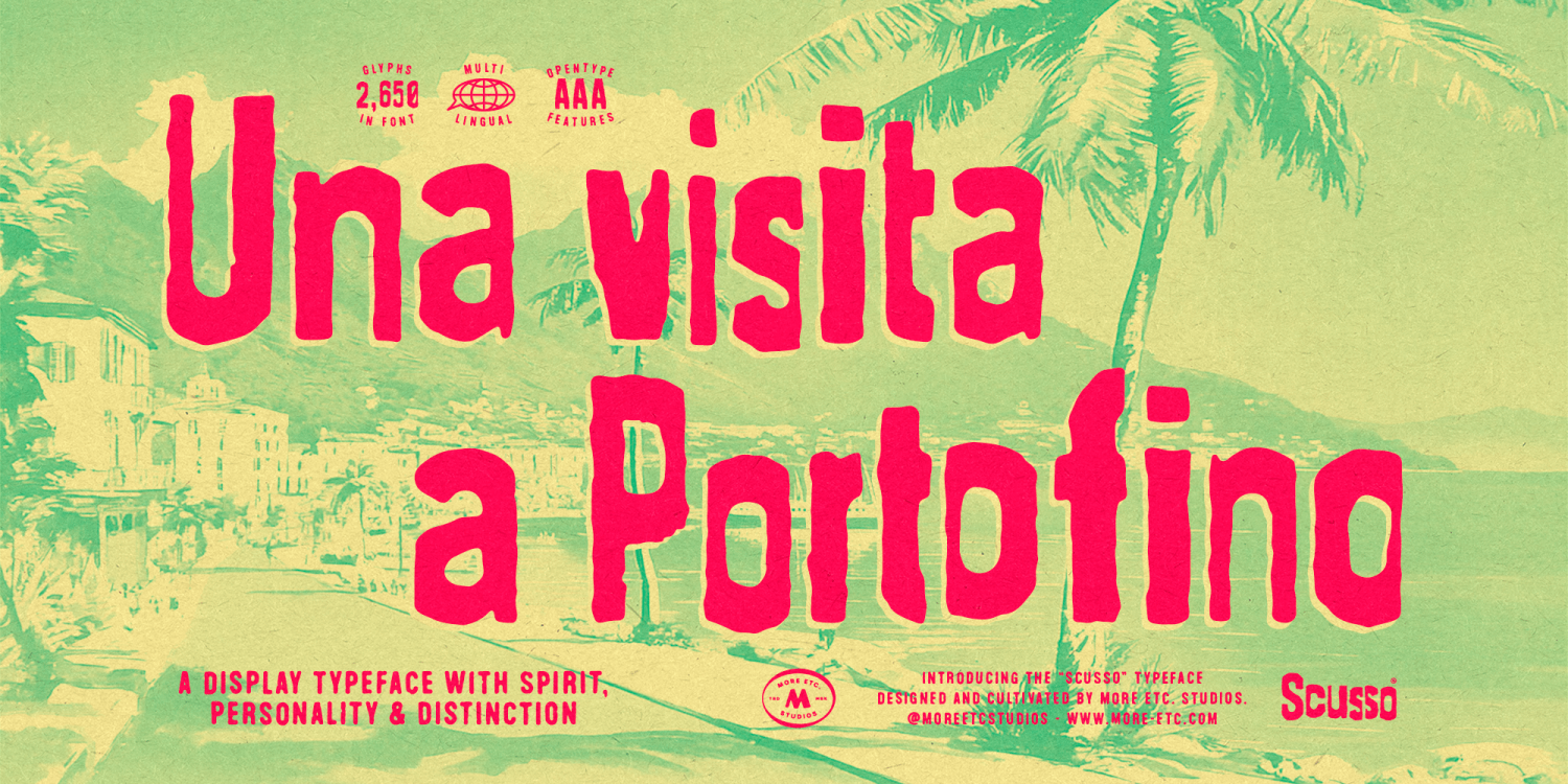 Scusso Font Poster #1