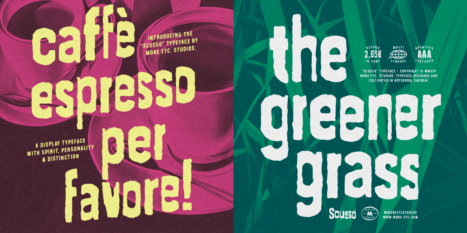 Scusso Font Poster #1