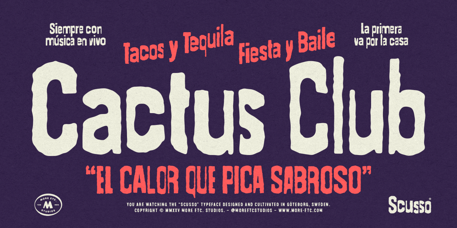 Scusso Font Poster #1
