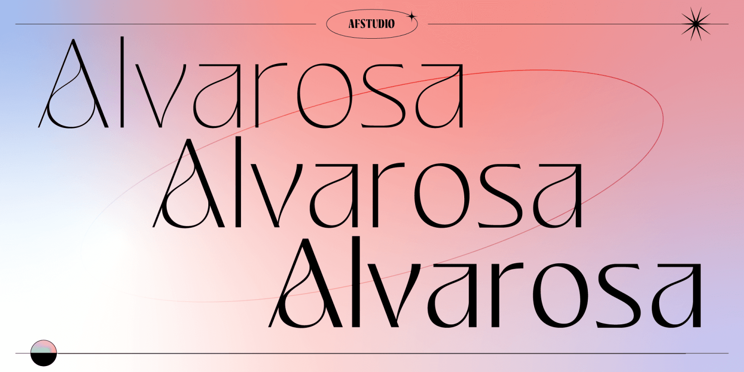 Alvarosa Font Family Poster