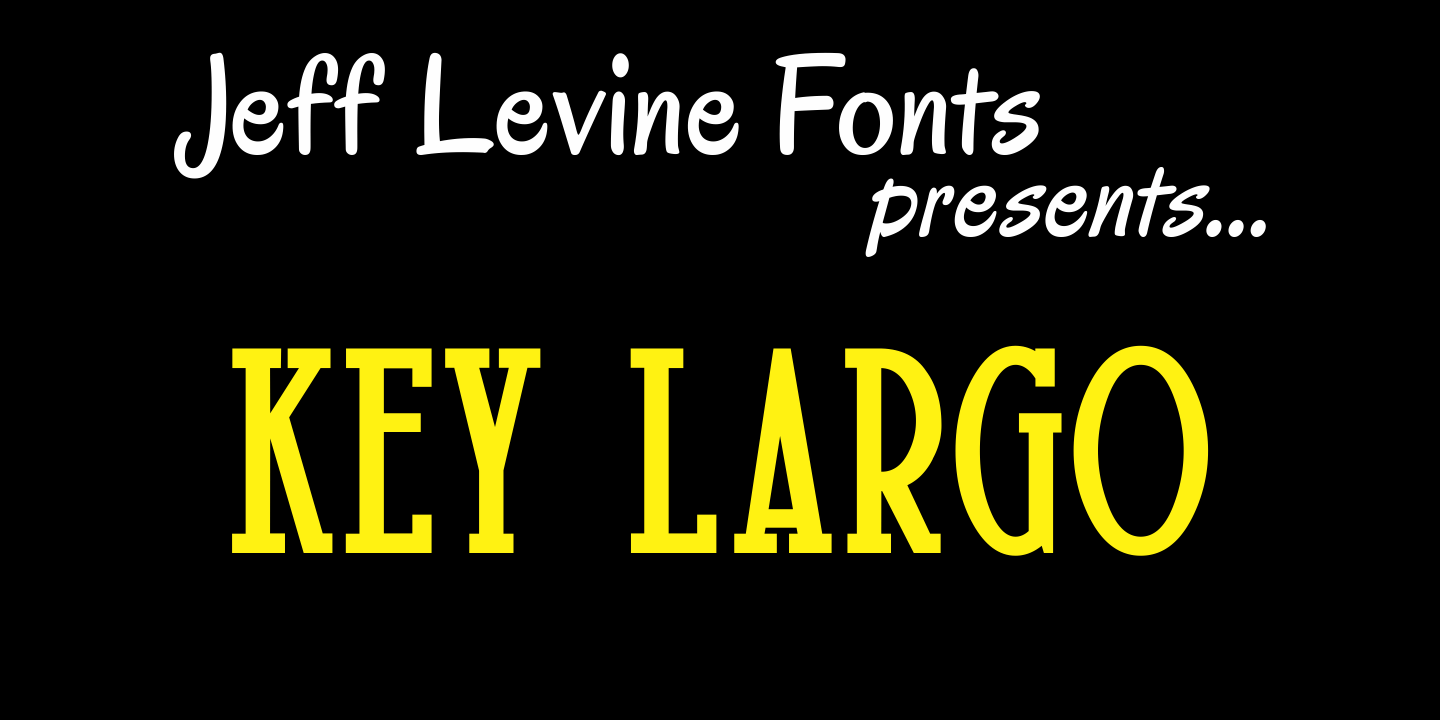 Key Largo Font Poster #1