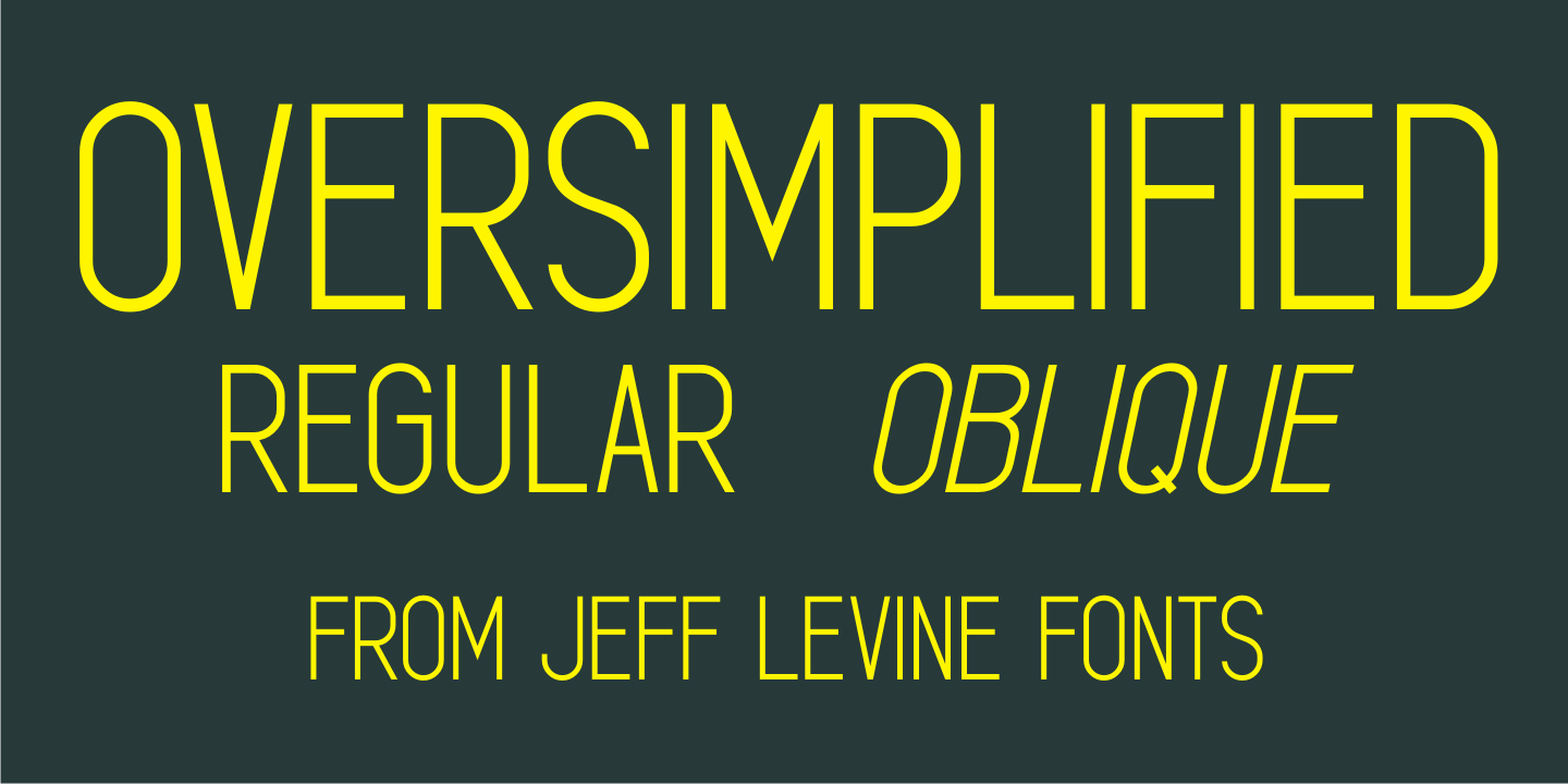 Oversimplified Font Family