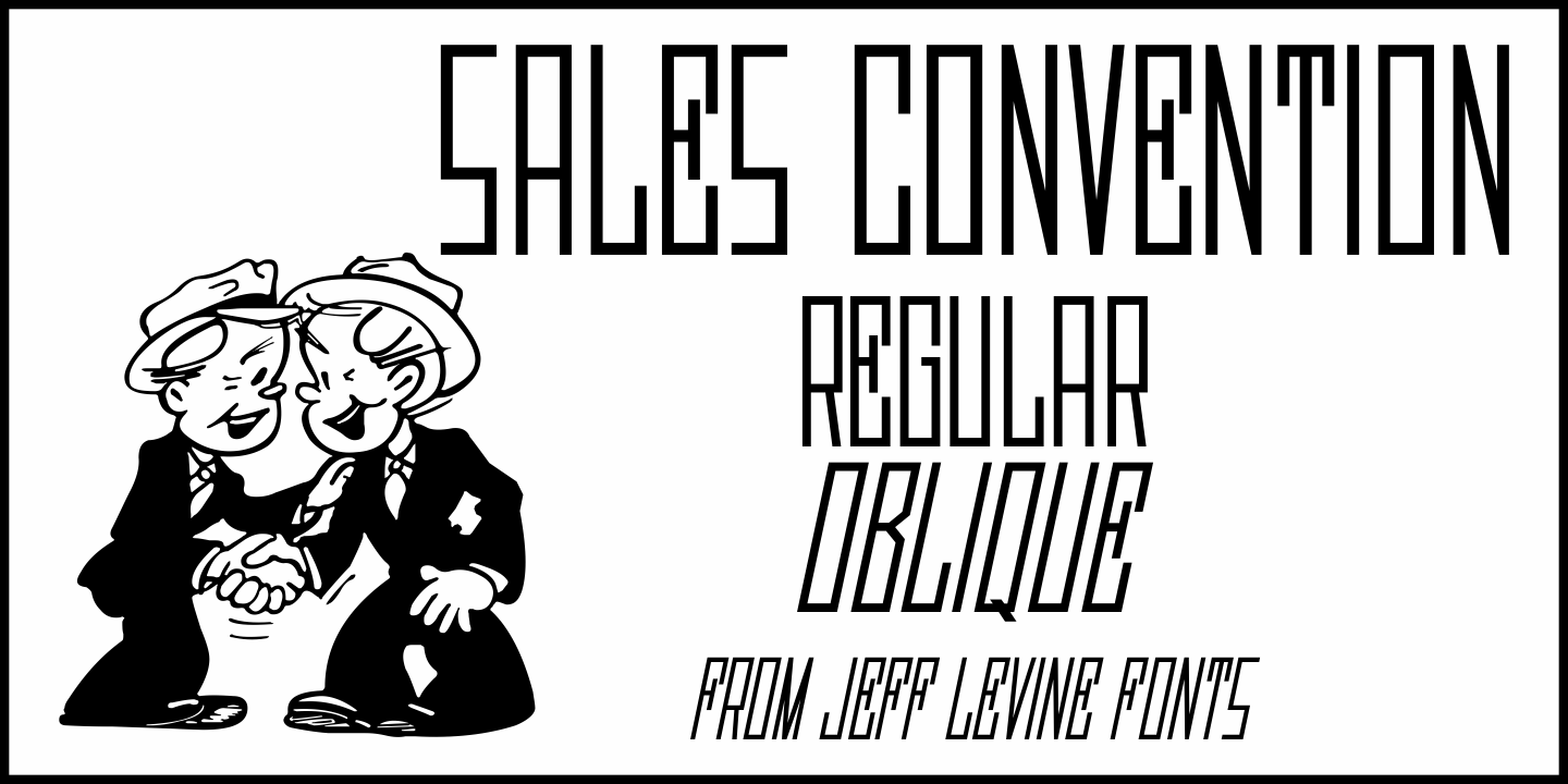 Sales Convention Font Family Poster